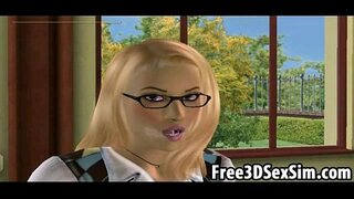 ���রম 3D বাড়ীতে একটি কালো মেয়ের বালিকা গুদ